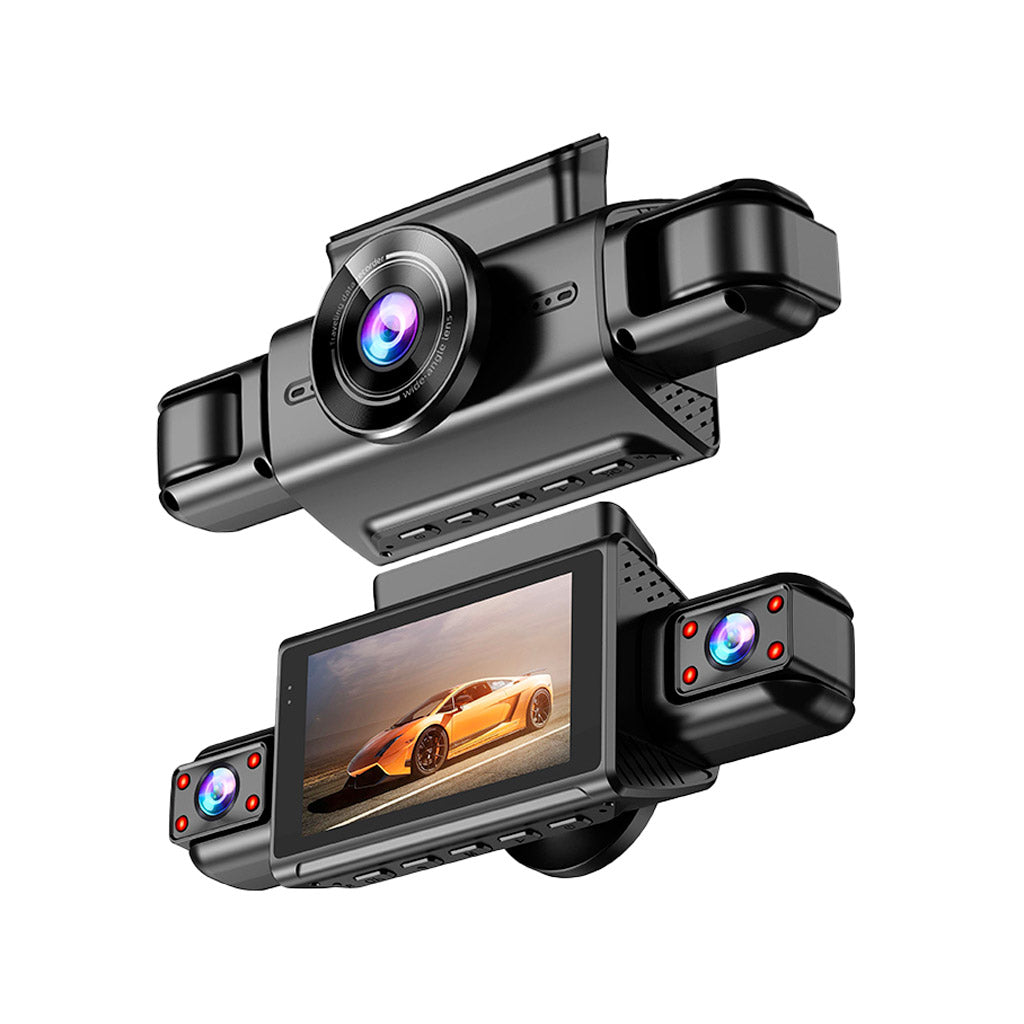 Dash Cam 4 Canali 2K – Copertura 360° con Display IPS da 3
